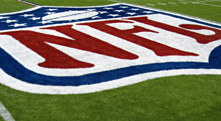NFL logo on field