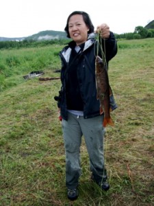 A beautiful catch by Chef Anita Lo in Mongolia. (Photo: Courtesy of Anita Lo)
