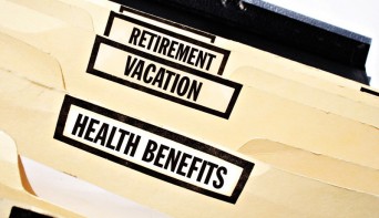 Folders with benefits labels
