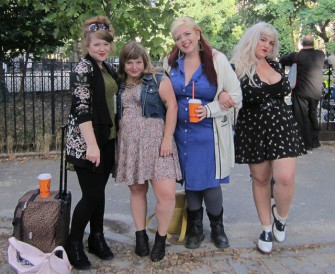 Bevin, second from right, and the girls.