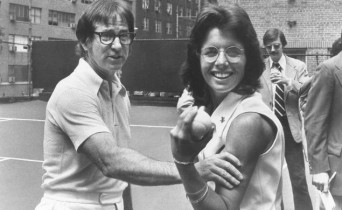 Billie Jean King and Bobby Riggs
