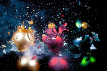 Broken Christmas tree ornaments