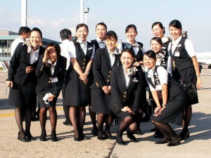 The flight attendants of JAL.