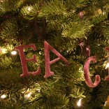 Christmas Tree Peace ornaments