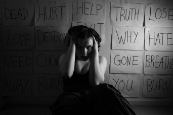 Depressed woman