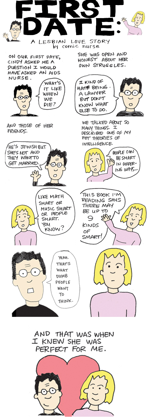Lesbian first date comic
