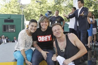 Lesbian couple with Macklemore