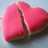 Heart cookie break up