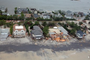 Aerial photos of New Jersey coastline in the aftermath of Hurricane Sandy