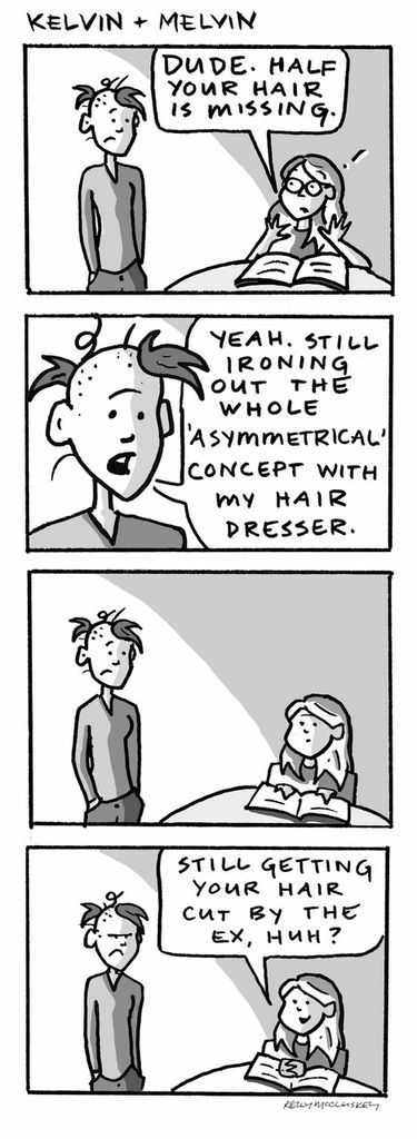 kelvin + melvin: assymetrical