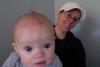 Lyndsey D'Arcangelo and baby Maggie Lyndsey D'Arcangelo and baby Maggie