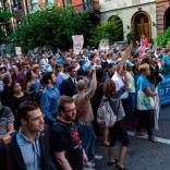 Demonstrators in NYC