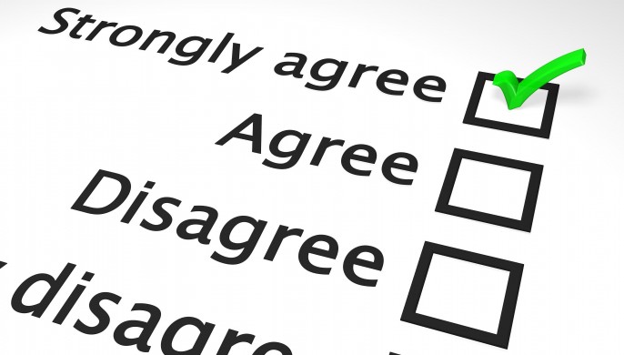 Survey question responses