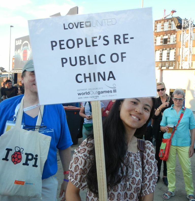 Participants at worldOutgames III in Antwerp