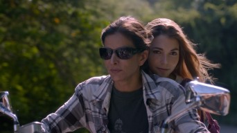 Patricia Velasquez (L) and Eloisa Maturen (R) in 