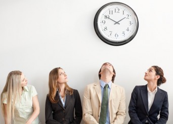 People clockwatching