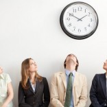 People clockwatching