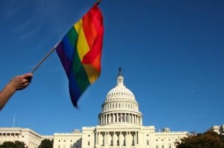 Flag and US Capitol
