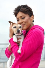 Robin Roberts with her dog
