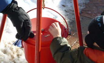 Salvation Army red bucket