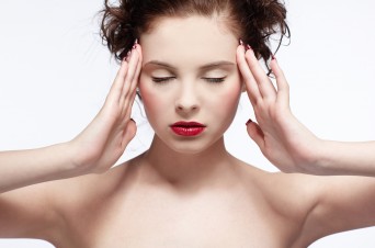 Woman under self hypnosis