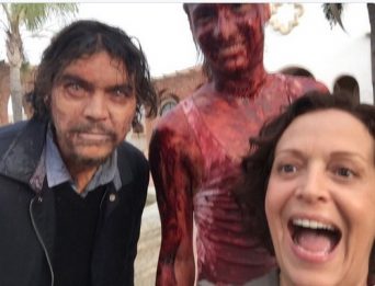 Selfie behind the scenes