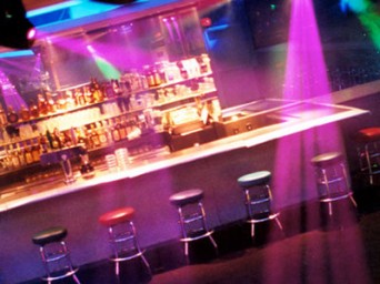 The bar at Sisters Nightclub
