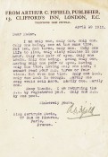 gertrude stein rejection letter