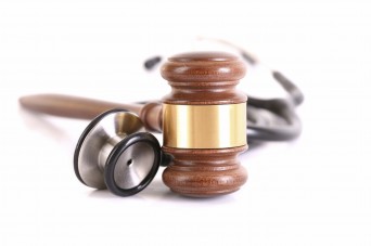 Stethoscope and gavel