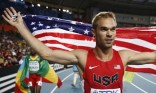 After coming in second in the Men's 800m, Nick Symmonds dedicated his medal to LGBT friends. (Photo: Franck Fife/AFP/Getty Images)