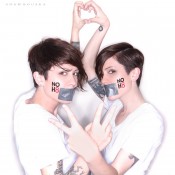 Tegan and Sara pose for NOH8.