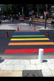 RainbowCrosswalk telavivcrosswalk