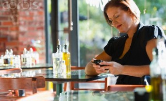 Woman texting