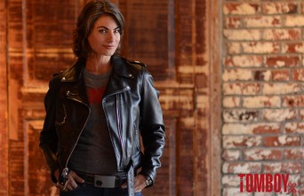 Traci Dinwiddie TomboyX leather jacket