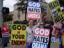 Westboro Baptist Church protest