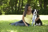 Woman with a dog