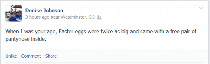 Leggs easter egg post