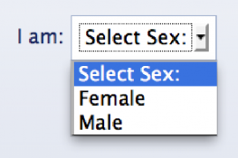 facebook gender options